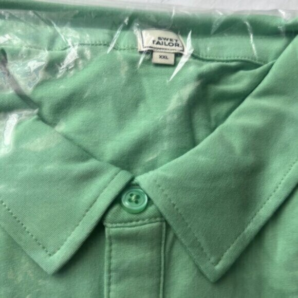 NWT Swet Tailor Men's Pistachio Green All In Polo Swet Polo Size XXL - Picture 8 of 8